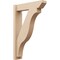 Ekena Millwork 6-in W x 24-in D x 36-in H Funston Slat Rough Cedar Woodgrain TimberThane Outlooker, Primed Tan OUTUR060X24X36FST24RCPR - alternate 1
